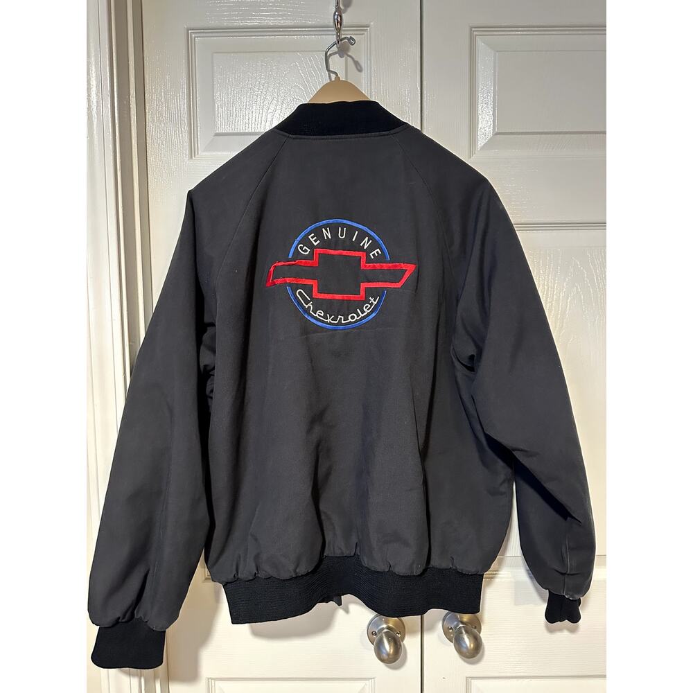 Vintage Chevrolet Bomber Workwear 80s 90s Jacket Carroll-Rehma Motors 2XL